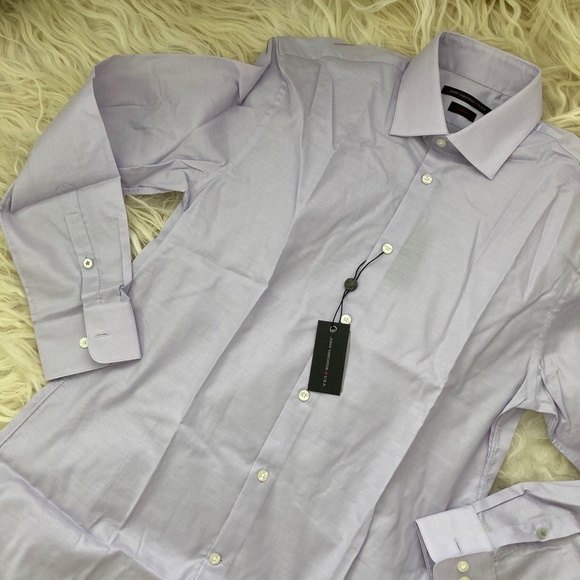 John Varvatos Star USA Soho Slim Fit Stretch Solid Dress Shirt - Picture 5 of 16